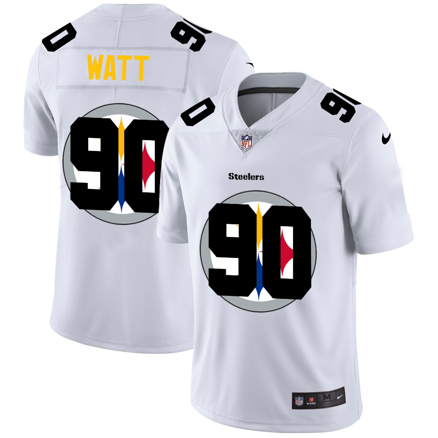 2020 New Men Pittsburgh Steelers #90 Watt White  Limited NFL Nike jerseys